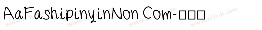 AaFashipinyinNon Com字体转换
